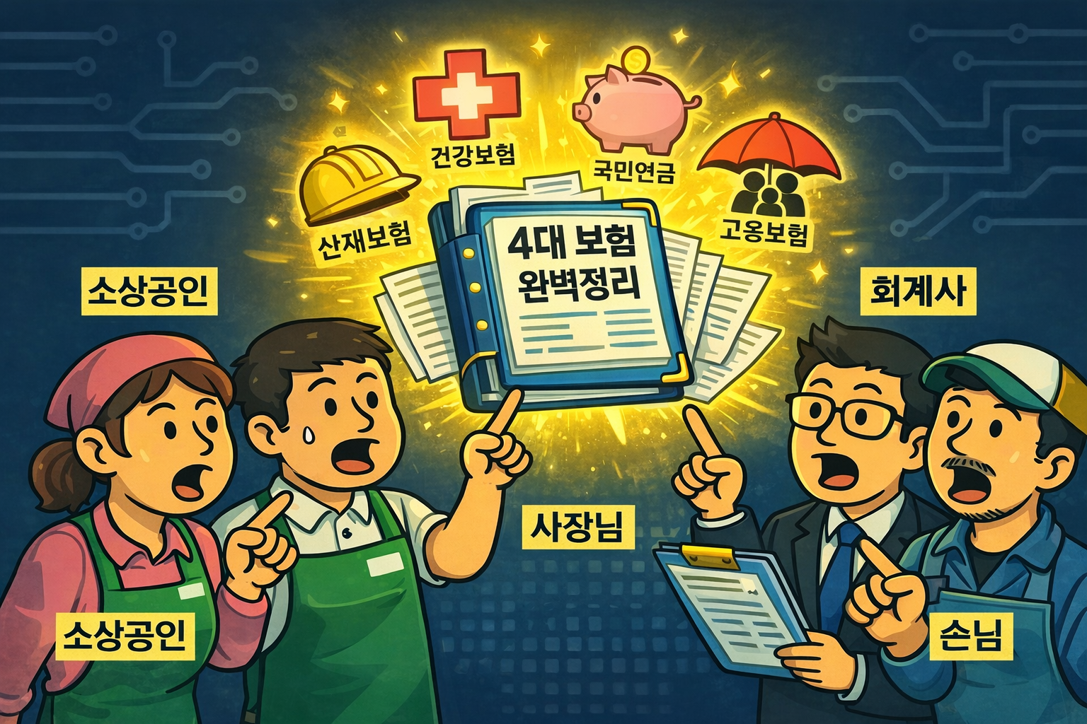 소상공인 4대보험 완벽 정리 (사장님이 꼭 알아야 할 보험료 계산법)