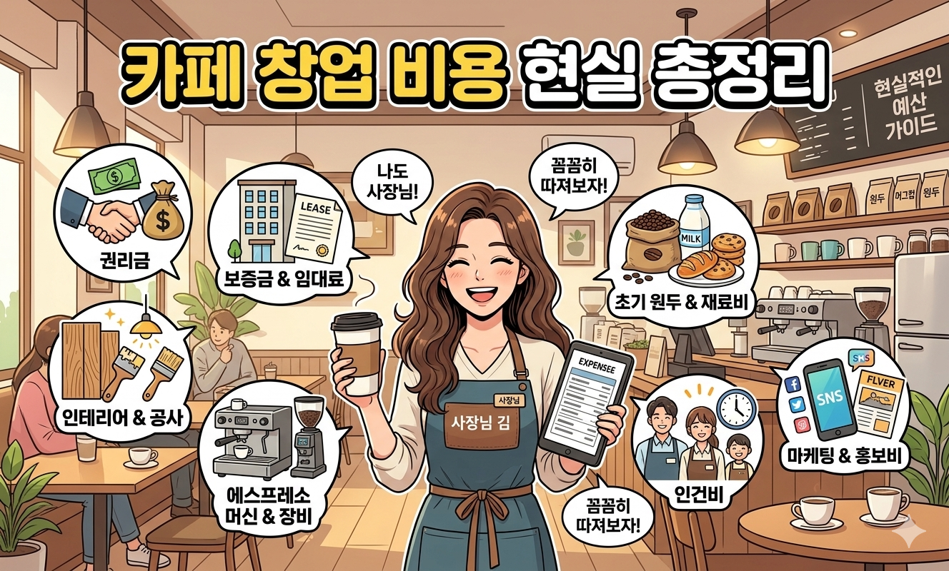 카페창업비용현실총정리