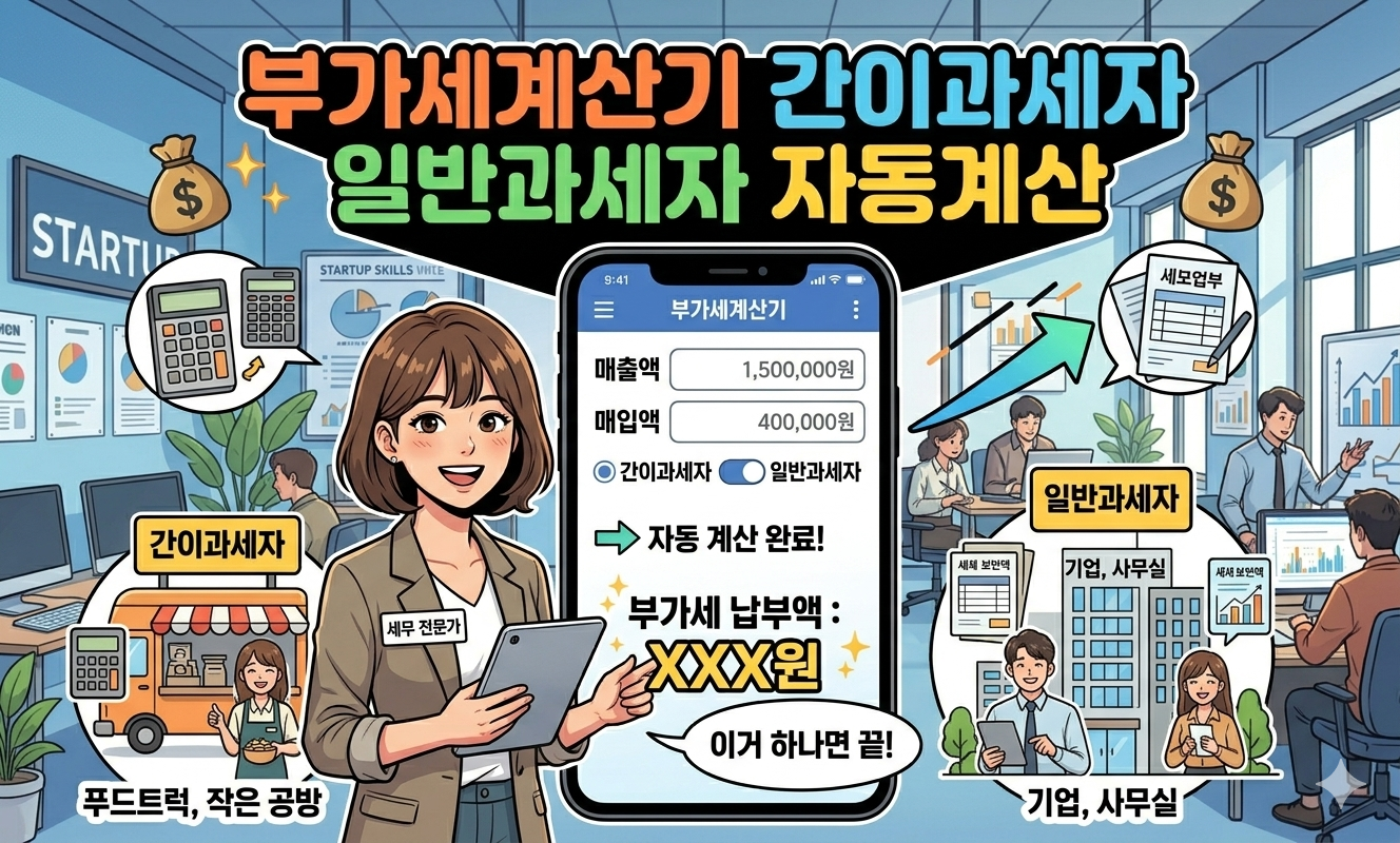 부가세계산기-간이과세자-일반과세자-자동계산